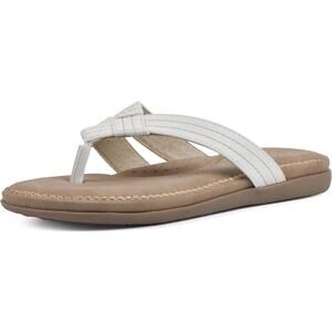 Cliffs White Mountain Women Fateful Flip Flop Thong Sandals Size US 8.5M White